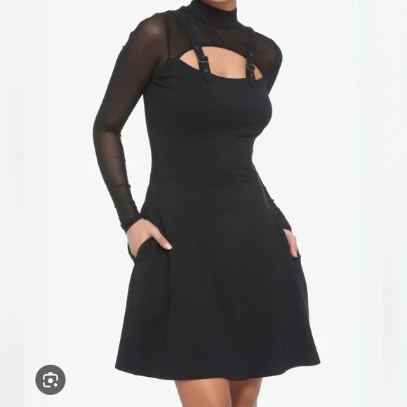 Gothic Fit and Flare Dress - Picture 1 of 5